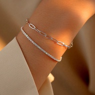 Yeppeo - Luxury Aesthetic Two-Layer Bracelet for Wedding Party Events G - N8