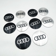 4pcs 56mm 60mm 65mm 70mm 75mm Logo Audi Emblem Sticker Car Badge For Audi A1 A3 A4 A5 A6 Q2 Q5 Q7 Q3