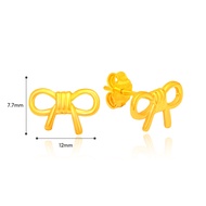 TAKA Jewellery 916 Gold Earrings Ribbon