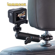 Lammcou 360 Degree Rotating Sports Camera Bracket Motorcycle Rearview Mirror compatible with GoPro Hero Sports Camera Accessories