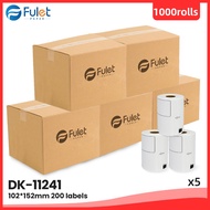 DK-11247 - Black Text on White Background, 103mm x 164mm Die-Cut Label Roll, 180 Labels, 1000 Rolls