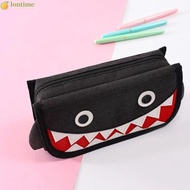 LONTIME Pencil , Large Capacity Korean Version Shark Pencil Bags, Practical  Cloth  Cloth Pencil Cases for Boys