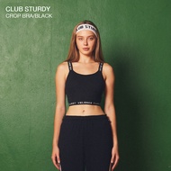 Black Crop Bra 'Club Sturdy'