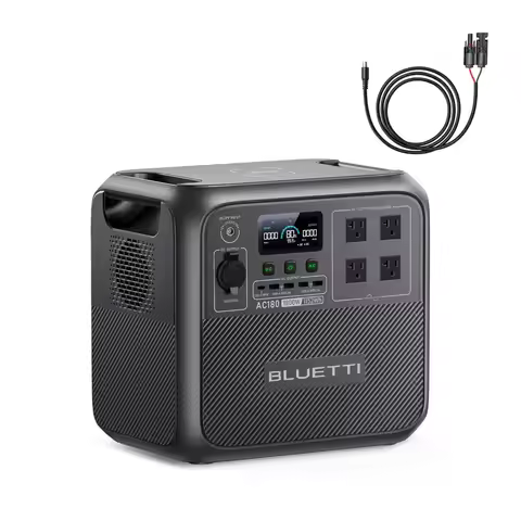 Portable Power Station 1152Wh 1800W LiFePO4 Solar Generator | Battery Backup w/ 4 1800W (2700W Peak)