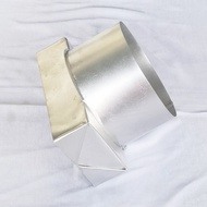 DUCTING EXHAUST FAN ADAPTER 6 INCH ROUND TO SQUARE 10X20CM WALL ROUND SOCKET 150MM