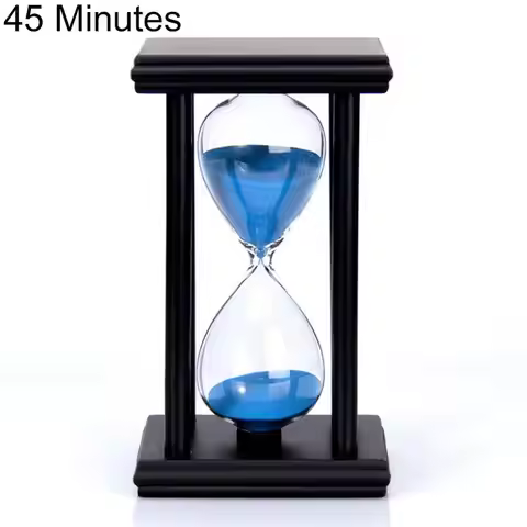 Timer Sand Clock 45/60min Wooden Sandglass Hourglass Kitchen School Home Decor
