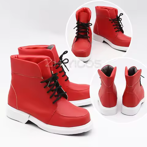 New My Hero Academia Izuku Midoriya Cosplay Shoes My Hero Academia Cosplay Boots Lace-up PU Leather