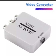 MINI AV To RF Mini RCA CVSB TO RF Video Adapter HD Video Converter กล่อง 67.25/61.25MHz AV TO RF sca