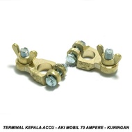 Terminal Kepala Accu - Aki Mobil 70 Ampere - Kuningan
