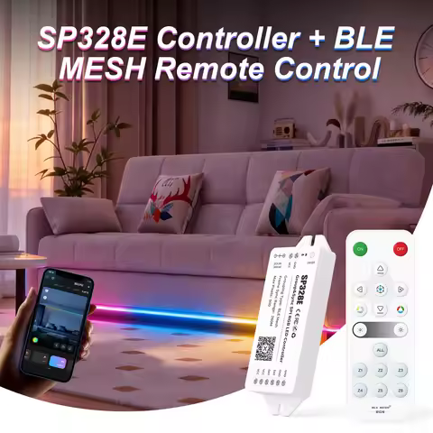 5-24V Group Control SPI RGB LED Strip Controller WS2811 Addressable RGB Dimmer Signal Sync Control M