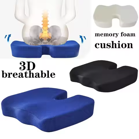 U-seat Massage Chair Memory Foam Cushion Car Massage Cushion Slow Rebound Seat Cushion Office Chair 