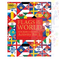 Flags of the World - Sticker Coloring Children Activity Book  : Continent, Country, Capital, Languag