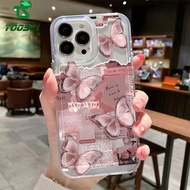 TOOSCI Trendy News Butterfly Phone Case For OPPO A3S A5S A7 A12E A12S A5 A9 A15S A16S A16K A16E A17 