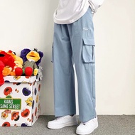 Simts Oversize Multi-pocket Straight Pants Men's Cargo Pants Casual Student Pants Loose Pants Cargo Pants Seluar Kerja Lelaki