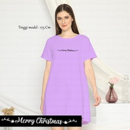 Dino Clothing - DRESS NATALAN /CHRISTMAS DRESS / BAJU NATAL DRESS KATUN COMBED / BISA COD / KAOS OVE