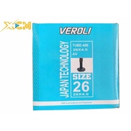 VEROLI BICYCLE FAT BIKE INNER TUBE 26x4.0 AV