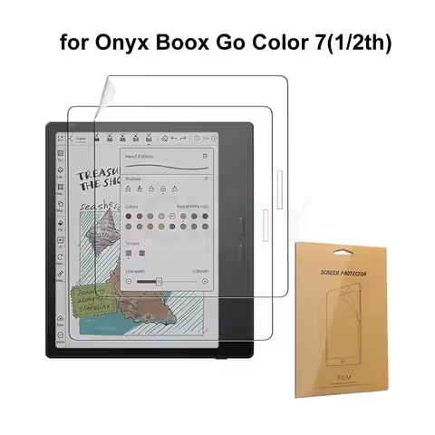 Screen Protector Shield Film for Onyx Boox Go Color 7 GO7 (1/2th Gen,2024/2025 Released) 7-Inch Tabl