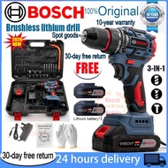 Bosch German imported original brushless motor with metal ratchet chuck impact drill rechargeable ba