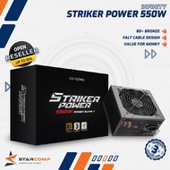 550Watt 80+ Bronze Power Supply 550w Striker PSUINFINITY