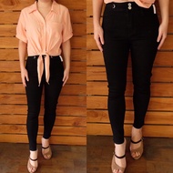 HITAM Black pencil jeans / black jeans / pencil jeans
