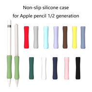 Multi-color non-slip silicone protective case for Apple pencil 2nd generation stylus, New Apple iPad capacitive pen case