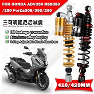 JSMT FOR Honda ADV350 NSS350 NSS250 Forza300 Forza350 Forza250 410MM 420MM Air Bottle Rear Shock Abs