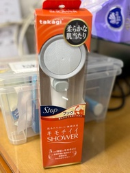 日本 Takagi JSB021 淨水Shower蓮蓬頭 細緻柔膚款 + on/off開關 浴室用蓮蓬頭 附止水開關