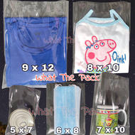 100pcs Medium OPP Without Adhesive Clear Transparent Plastic Bag Shipping Pouch for Clothes Souvenir
