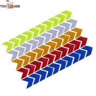 10pcs/set Arrow Reflective Car Body Sticker Waterproof Safety Warning General Car Body Reflective Sticker