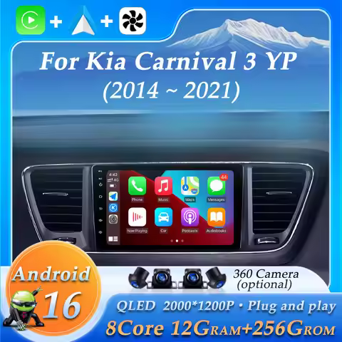 Wireless CarPlay for Kia Carnival 3 YP 2014 - 2021 DSP Stereo Car Radio Audio WiFi 4G BT GPS Navi Ac