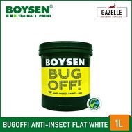 【hot sale】 BOYSEN BUG OFF Anti-Insect Paint with Aritilin Flat White B8071 - 1L