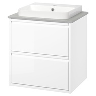 ÄNGSJÖN / BACKSJÖN Wash-stnd w drawers/wash-basin 62x49x71 cm