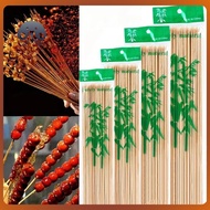 100PCS Bamboo Sticks Disposable Barbecue Sticks Party Fruit Skewers High Quality BBQ Sticks