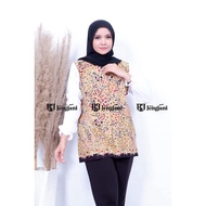 Work Batik Blouse | Pastel Batik Blouse | Uniform Work Blouse | Vanessa Batik Blouse