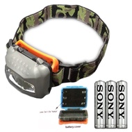 Super Bright 3W LED Headlight Headlamp Head Torch / Lampu Kepala LED 3W - With Adjustable Strap