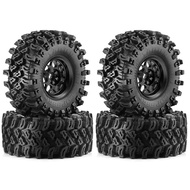 2.2'' Metal Beadlock Wheels and Crawler Tires （4PCS）for 1/8 1/10 RC Crawler Car Upgrade KM5 YK4082 Y