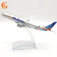 Dubai Airlines Boeing 737 Aircraft Model B737 Aviation Airliner Airplane Toy Gift