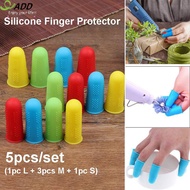ADD 5pcs Silicone Fingers Protector Cover Anti-cut Heat Resistant Anti-slip Cover AB