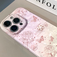 Casing for iPhone 6 Plus 6s Plus iPhone6 iPhone6s ip6 ip6s ip 6Plus 6sPlus 6+ 6s+ 6p 6sp 6+ip6Plus ip6sPlus Case HP Hardcase Cassing Casing Cute Phone Hard Case Cesing for Fresh Crystal Flowers Acrylic Cashing Case