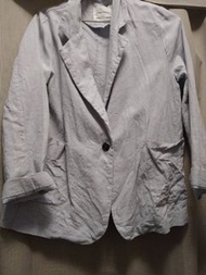 [女裝] 韓國 藍色 薄 亞麻 褸 (32-36碼) | Linen-blend suit |春夏 SPRING SUMMER| 購自韓國小店 | 全新 | 西裝 | 外套 | 舒服 | 返工 | 百