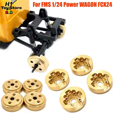 FMS FCX24 1/24 Brass Portal Axle & Wheel Weights Crawler Low CG Upgrade Kit Performance Brass Set