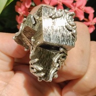 黃鐵礦原礦手工銀戒 純銀戒指~ **穩** ~ Pyrite Silver Ring
