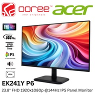 ACER 23.8" EK241Y P6 LED FULL HD (1920x1080 @144HZ) FLAT IPS LCD MONITOR (1MS, INPUT: VGA+ HDMI, VES