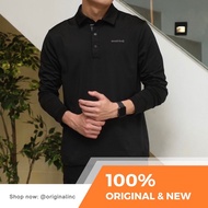 MBL Mountain Snap Button POLO LS Shirt Black MBL-PS-01