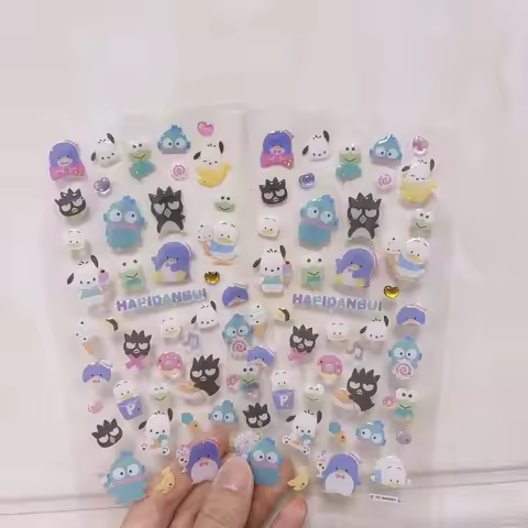 Sanrio Hello Kitty, Kuromi, My Melody Sticker Toys Cartoon Journal Decor Stickers