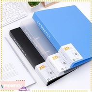 IWENNEYKM Binder File Folder, Plastic 2 Holes Transparent Folder,  Office Document D-shaped Lever Ar