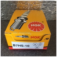 หัวเทียนเรือ NGK B7HS-10  // จำนวน 10 หัว // ใช้กับเครื่องยนต์เรือ YAMAHA  เครื่อง 2จังหวะ รุ่น รุ่น