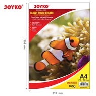 Glossy Photo Sticker Joyko GSS-A4-160 / Glossy Photo Paper A4 160 Gsm