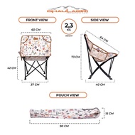 KURSI LIPAT MINI PORTABLE CHAIR CAMPING ETNIC DHAULAGIRI NOT EIGER REI