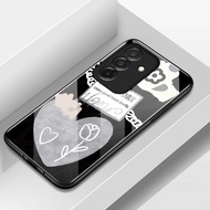 Casing hp For Samsung A26 5G A17 5G M17 5G F17 5G F36 5G M36 5G Case Hand Image Hardcase Glass Silic